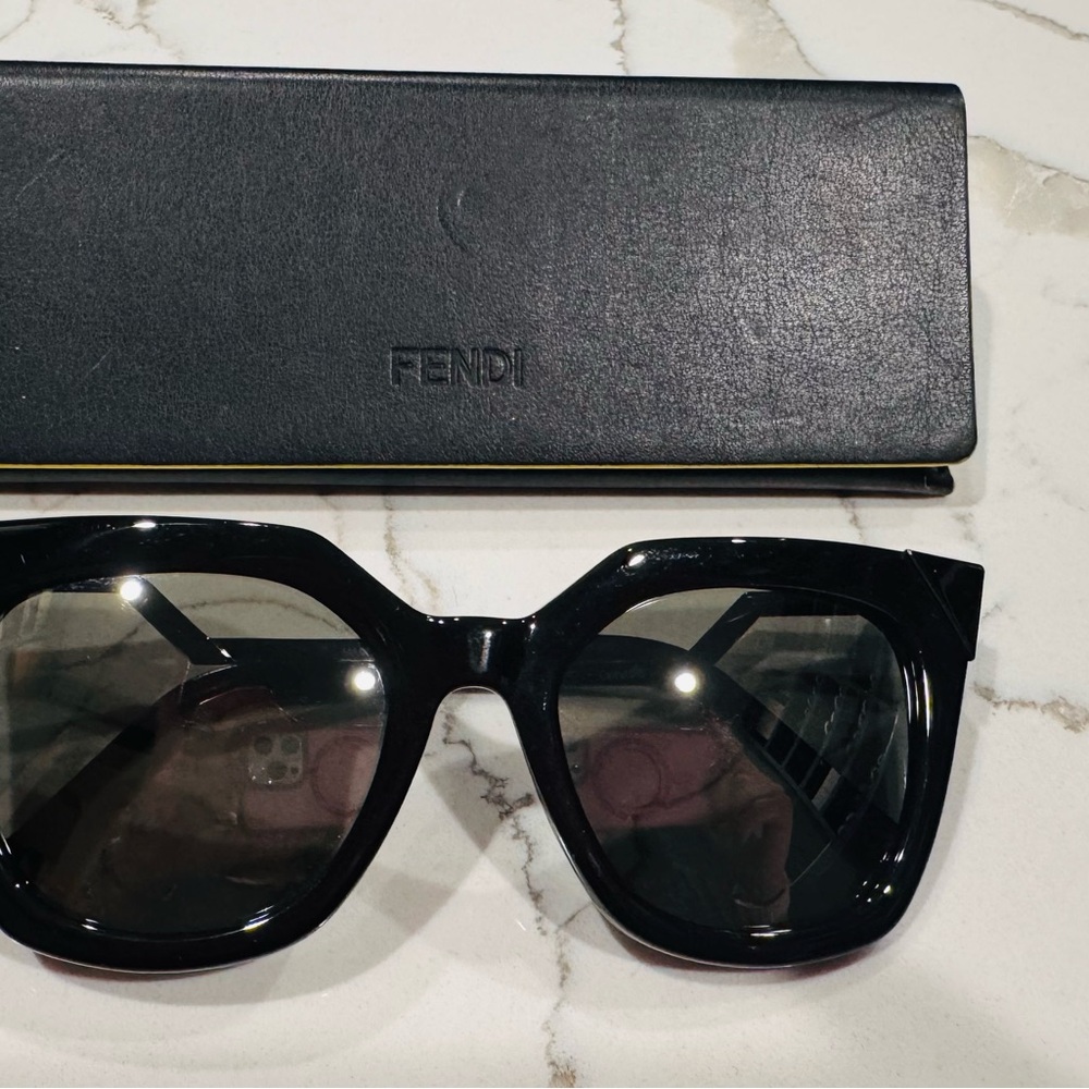 Fendi Black Oversized Square Sunglasses